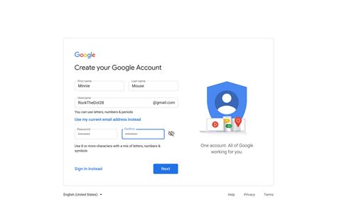 Google Accounts .